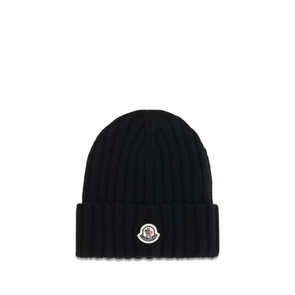 Moncler Women Wool Beanie With Logo